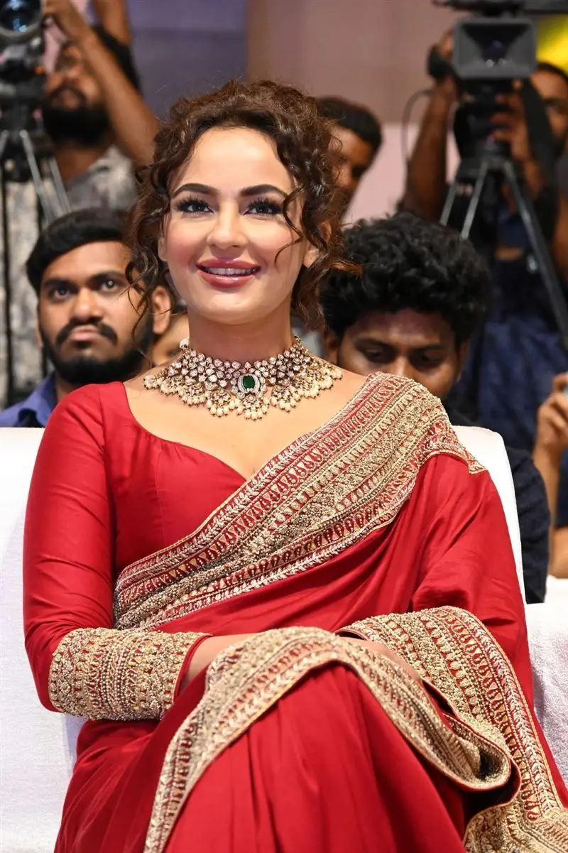 TELUGU ACTRESS SEERAT KAPOOR RED SAREE AT MANAMEY MOVIE RELEASE EVENT 13